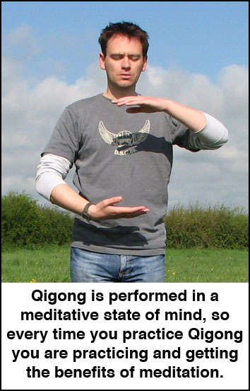 Qigong is performed in a meditative state of mind that helps to increase resistance to stress